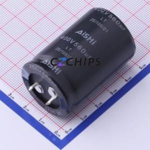 ELT2GV561Q45KT Snap-in Aluminum Electrolytic Capacitor Through hole Component THT,D30xL45mm 560uF -10%~+20% 400V 10mm - Product Image 1