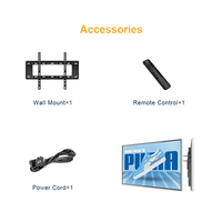 Pantalla Digital Signage LCD Táctil Inteligente Android de 49 Pulgadas para Montaje en Pared con Full HD para Uso en Ascensores, Comercios o Oficinas