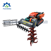 Broyeur de bois multifonctionnel télécommandé, robot de 800 mm à chenilles, débroussailleuse à fléaux, matériel forestier, direct usine, à prix bas