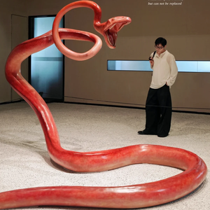Installazione Moderna <span class=keywords><strong>di</strong></span> Animali: Scultura Artistica Realistica <span class=keywords><strong>di</strong></span> Serpente Gigante, Statua <span class=keywords><strong>di</strong></span> Serpente in Vetroresina per Esposizioni e Arte Commerciale - Product Image 2