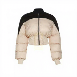 2026 Winter New Arrival Vinyl <b>Cropped</b> <b>Puffer</b> Down <b>Jacket</b> Women Clothing Waterproof OEM Multifunctional <b>Jacket</b> - Product Image 1