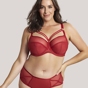 Soutiens-gorge grande taille pour femmes, sexy, à couvrance totale, avec armatures, en maille, pour poitrines généreuses - Product Image 6