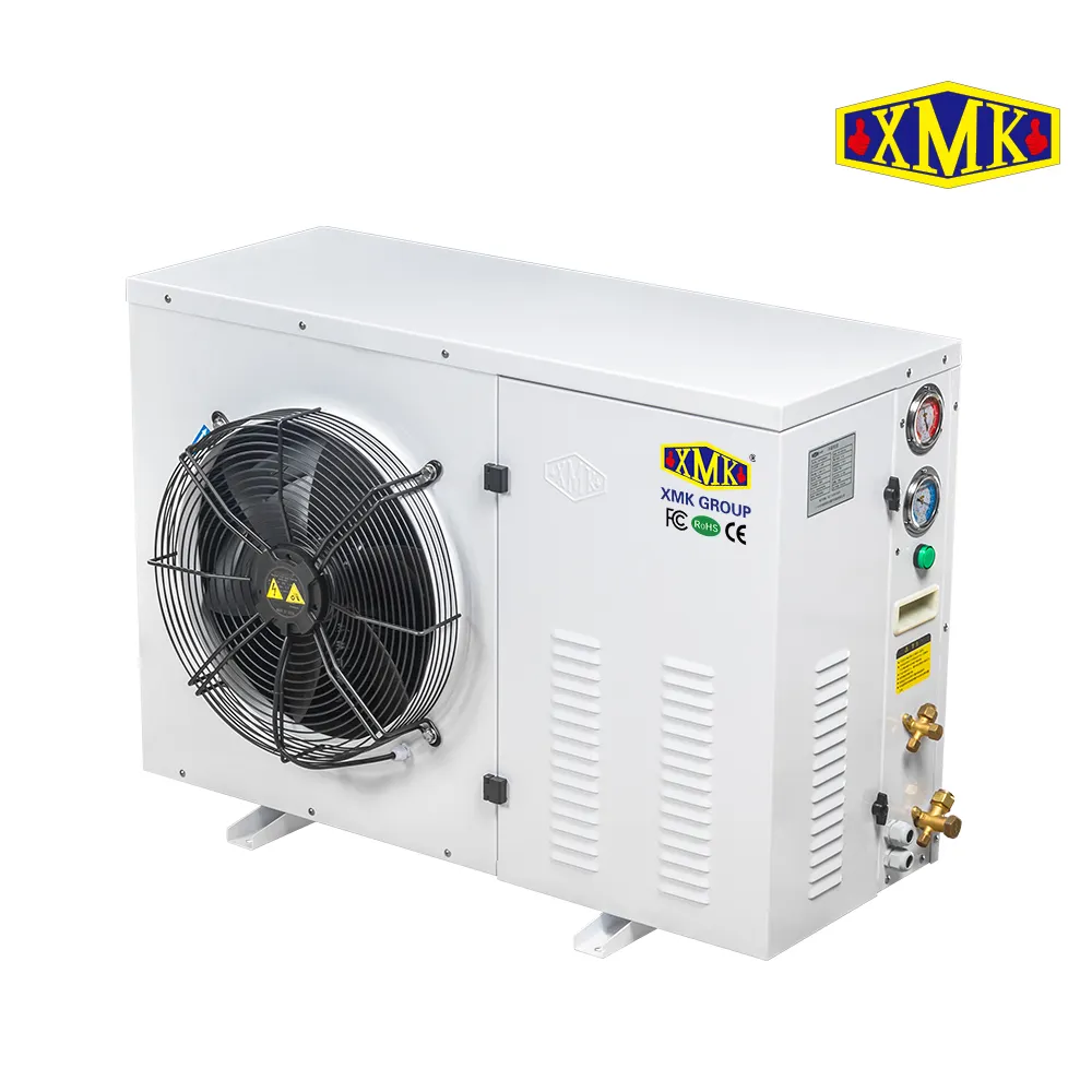 Unidade de condensação de câmara fria 220V 60Hz 1Phase EUA Unidade de condensação de refrigeração de armazenamento de câmara fria 3hp comercial