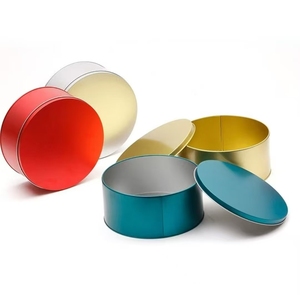 <span class=keywords><strong>Latta</strong></span> rotonda personalizzata 168*75mm per imballaggi alimentari <span class=keywords><strong>in</strong></span> metallo regalo scatola di <span class=keywords><strong>latta</strong></span> per biscotti - Product Image 4