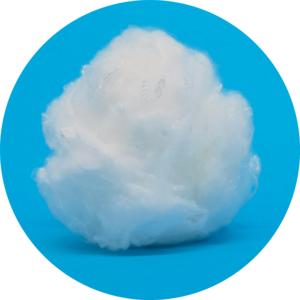 Microfibre de polyester de type duvet 0.8D*38mm pour le rembourrage - Product Image 1