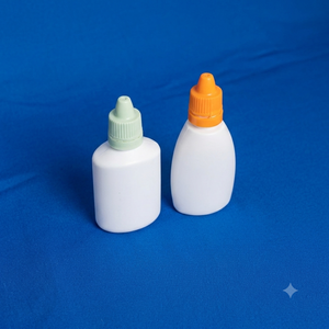 OEM High Quality PE Plastic Silk Screen Printed Dropper <b>Bottle</b> White Flat Essential <b>Oil</b> <b>Bottles</b> - Product Image 2
