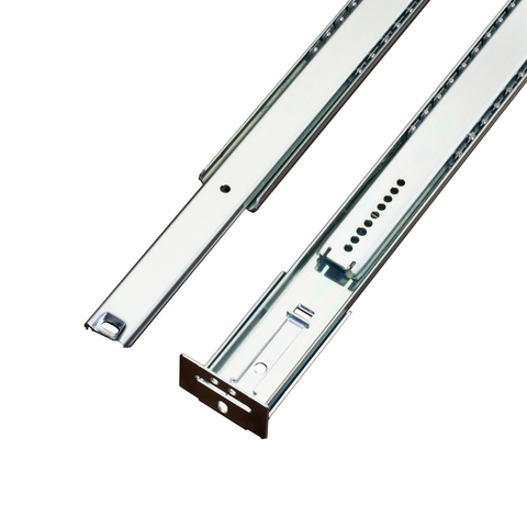 Foshan Factory 35mm single extension central slide telescopic channel drawer slide with rear bracket