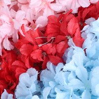 AF15910 Fleurs Artificielles Décoratives en Gros, Branches de Fleurs de Cerisier en Soie Blanche de Haute Qualité pour Décoration de Mariage