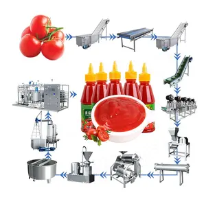 HNOC Tomato Sauce Maker Machine Tomato Sauce Ketchup Production Line Tomato Paste Process Plant Line