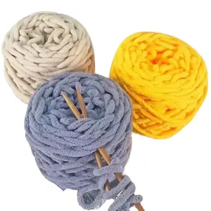 Venta directa de hilo grueso de lana merino 100%, manta gruesa de punto, hilo tejido a mano