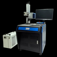 Nouvelle machine de marquage laser UV 5W refroidie par eau, formats DXF AI PLT DST, sans contact, pour verre, plastique, céramique, modèle de table haute