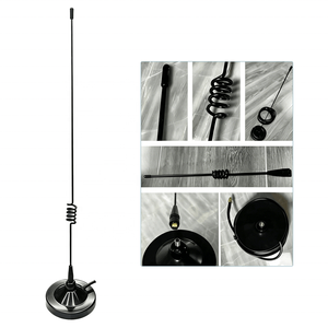 เสาอากาศวิทยุติดรถยนต์แบบแม่เหล็กขนาดเล็ก คู่ย่านความถี่ VHF UHF 144MHz 430MHz สำหรับวิทยุ ICOMs และวิทยุเคลื่อนที่ Midlands - Product Image 1