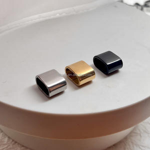 Perle ronde plate gravée personnalisée à 2 trous en acier inoxydable pour la fabrication de bracelets en cuir et corde de <span class=keywords><strong>marin</strong></span> - Product Image 1