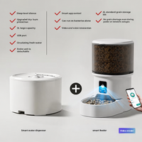 Distributeur automatique intelligent pour animaux de compagnie, grande capacité de 4 L, distributeur interactif pour chats contrôlé par smartphone via Wi-Fi
