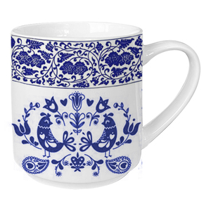 Taza de Té y Café de Cerámica con Diseño de Flores Azules de Alta Calidad, Venta de Fábrica, Producto Premium - Product Image 3