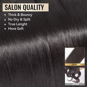 ผมแท้แบบดับเบิ้ลดรอว์นราคาถูก  จัดเรียงเกล็ดผมอย่างดี นุ่มลื่นเหมือนไหม น้ำหนัก 100 กรัม ผมมนุษย์บราซิลแบบดิบ ไม่ผ่านการแปรรูป จากผู้ขายโดยตรง - Product Image 3