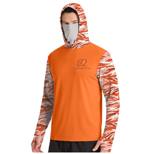 เสื้อฮู้ดดี้ลายพรางสำหรับตกปลาผู้ชาย ป้องกันรังสียูวี UPF 50 แขนยาว แห้งเร็ว ระบายอากาศได้ดี เหมาะสำหรับกิจกรรมกลางแจ้ง - Product Image 1