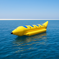 Bateau banane gonflable portable antidérapant et sûr pour parc aquatique