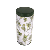 Boîte ronde en métal hermétique personnalisée de qualité alimentaire pour le stockage du thé Matcha, du chocolat, du cacao et des grains de café