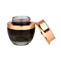 Pot à cosmétiques en verre transparent, pot de luxe écologique 30g 50g, contenant vide, pour crème