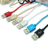Kabel Pengisi Daya Ponsel Tipe C OEM Berkualitas Tinggi Dengan Kemasan Hangtag 3.3ft 6.6ft 10ft, Kabel Data USB Nylon 10ft Tipe USB-C