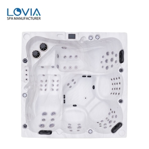 全新设计高级巴尔博亚热水浴缸批发 5人热水浴缸水疗漩涡按摩热水浴缸带躺椅 - Product Image 2