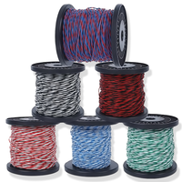 Kabel Sinyal Twisted Pair Suhu Tinggi AFS 2 Inti Tembaga Berlapis Timah 0.12-1.5mm² Kabel Tahan Panas untuk Pengkabelan Sensor Suhu