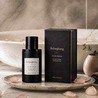 Flacon de parfum luxueux noir avec pulvérisateur 30 50 100ML, flacon de parfum cylindrique en verre avec boîte diffuseur et emballage sac