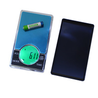 Balance de poche numérique mini pour bijoux, précision 0,01g, électronique, acier inoxydable, batterie, écran LCD rétroéclairé vert, 1 an OEM ODM