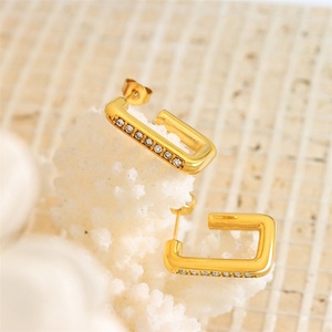 Pendientes de Zirconia Cúbica Elegantes y a la Moda, Pendientes Geométricos - Product Image 4