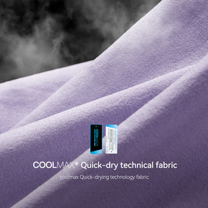 Felpa Tecnica Outdoor QUICKSHOW COOLMAX ad Asciugatura Rapida, Abbigliamento Sportivo alla Moda con Cuciture a Contrasto e Colori Contrastanti per Uomo - Product Image 4