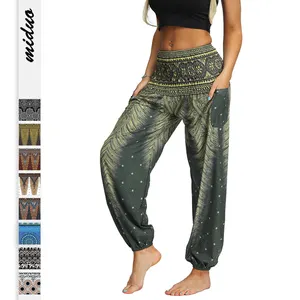 Nouveau pantalon leggings à imprimé numérique pour femmes, style bohème, Yoga, taille haute, pantalon