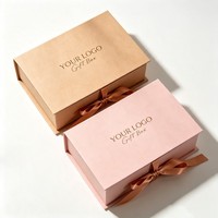 Boîte en carton magnétique personnalisée avec logo, boîte cadeau de luxe, emballage alimentaire écologique pour biscuits avec ruban