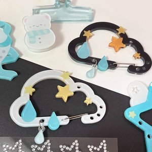 Custom Keychain Hook Plastic Crafts Custom Your Own Designs Cartoon Acrylic Carabiners for Decoration