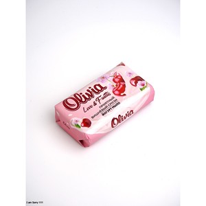 Cherry Scented Moisturizing Bar <b>Soap</b> with Glycerin for Daily Body and Hand Care 140 g Olivia Love & Fruttis - Product Image 3