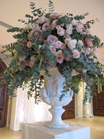 Boules de fleurs artificielles en forme de bouton de rose pour centres de table de mariage, arrangements floraux artificiels pour tables de mariage, vente en gros directe usine