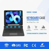 Clavier rétroéclairé RVB sans fil USB Type-C pour tablette, étui pour iPad Pro 11 et Air 10.9, compatible avec les modèles 2022/2021/2020/2018