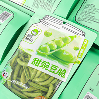 Harga pabrik grosir tas 80g chip bit kering kriwil kacang manis makanan ringan sayuran VF manis kacang renyah