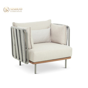 Foshan Sishuo, muebles de fabricación para patio, muebles de exterior, juego de sofás de jardín de mimbre para <span class=keywords><strong>terraza</strong></span> de Hotel - Product Image 5
