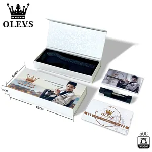 OLEVS 2897 Lover Quartz Rejoles Watches Wristwatches Waterproof Custom Design Couple China Stainless Steel Couple Watch