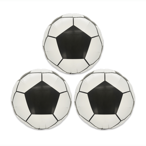 Party Love Soccer Ball <b>Balloon</b> 25cm 3Pcs Disposable Party <b>Decoration</b> - Product Image 1
