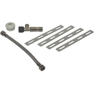 Kit d'accessoires pour robinet de cuisine, tuyau flexible avec connecteurs et supports de fixation pour l'installation sous évier - Product Image 1