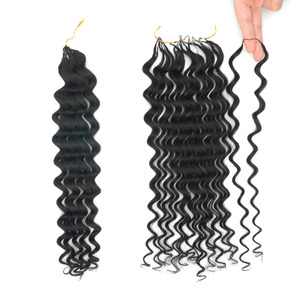 KAMA Vente chaude Extensions de cheveux humains à tresser au crochet 100% vierges Remy Cambodgiennes Couleur naturelle Pointes en plume - Product Image 4