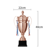 Trofeos Elegantes al por Mayor, de Alta Calidad, Personalizados, Estilo Deportivo, Metálicos, Electrochapados en Oro Antiguo, para Torneos
