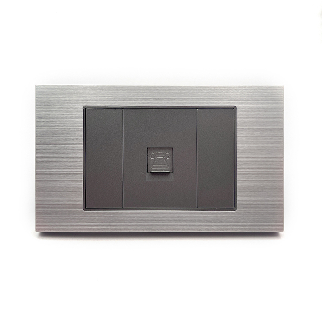 ZSUN SC72 Luxurious Aluminum 2mm Plate Series Rj11 Telephone Phone Socket JC Jack Connection