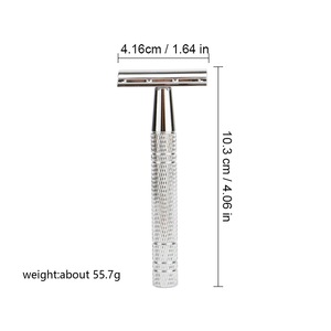 Classic <strong>Vintage</strong> Safety <strong>Razor</strong> with Zero Waste Aluminium Alloy Handle Wet Shaving <strong>Razor</strong> - Product Image 5