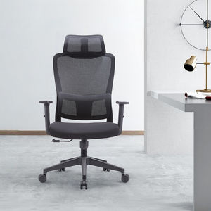 เก้าอี้สำนักงานตาข่ายพนักพิงสูงตามหลักสรีรศาสตร์สมัยใหม่ - เก้าอี้สำนักงานพร้อมพนักพิงหลังปรับระดับได้สูงเพื่อรองรับการนั่งเป็นเวลานาน - Product Image 1