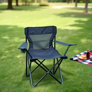 Silla de Playa Plegable de Diseño Moderno con Reposabrazos <span class=keywords><strong>Grandes</strong></span>, Fabricada en Acero y Aleación de Aluminio, Tapizada en Tela Oxford, Ideal para Camping - Product Image 3