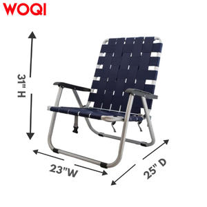 Silla plegable de playa Woqi, tela Oxford azul oscuro, silla portátil ligera para exteriores, para camping y uso en la playa. - Product Image 4