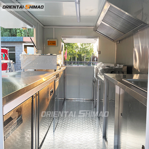 Camion de restauration mobile Oriental Shimao Black de 11,5 pieds, remorque de concession de crêpes d'occasion avec extension pour petites entreprises - Product Image 2